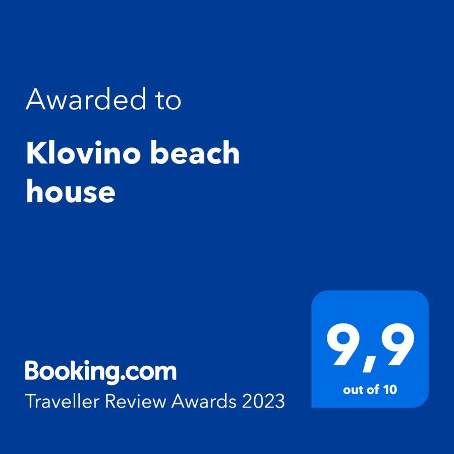 Klovino Beach House Douvia Bagian luar foto